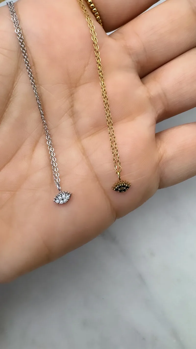 Collier fin Mariette (argenté/doré)