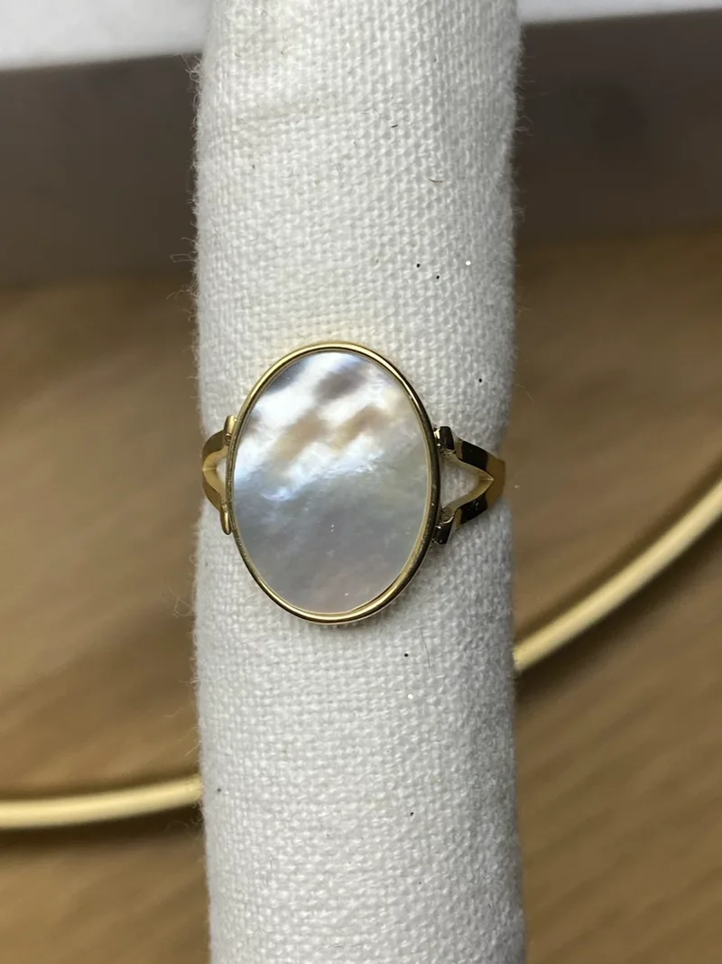 Bague Malia nacrée ajustable