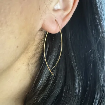 Paire de boucle Raphaelle (dorée ou argentée