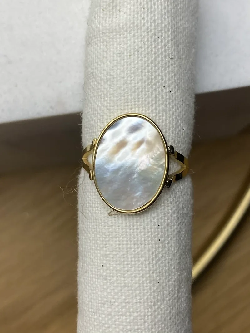 Bague Malia nacrée ajustable