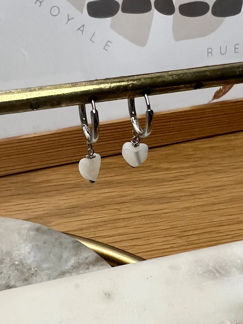 Boucles d’oreilles Love (argentées, dorées