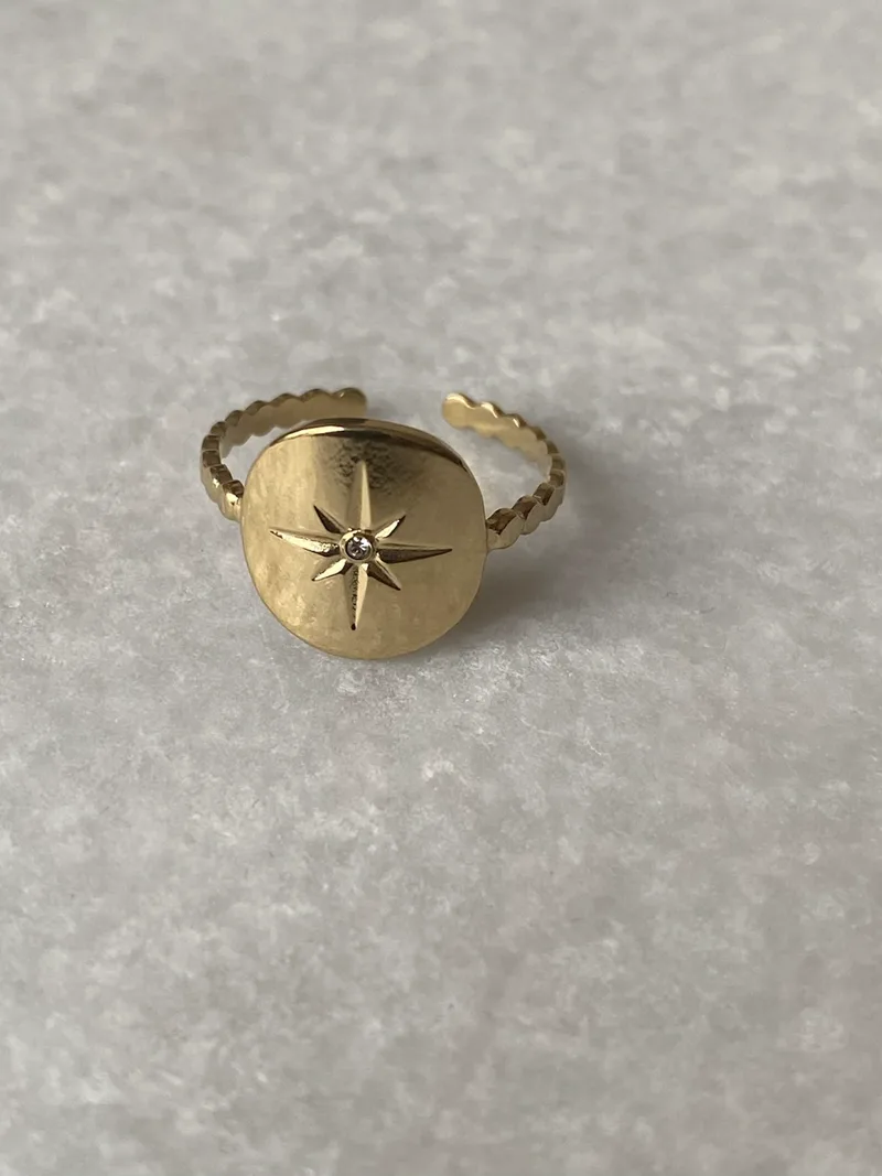 Bague ajustable Rose (dorée/argentée)