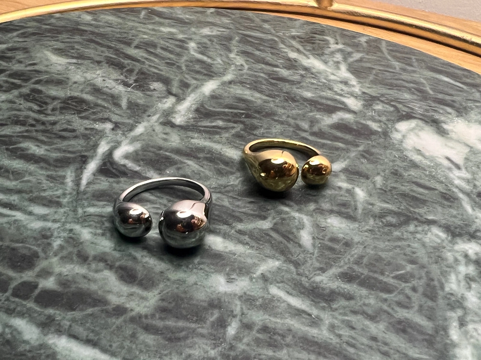 Bague ajustable Aline (doré, argenté)