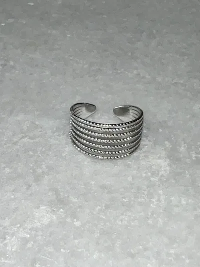 Bague ajustable Inès argenté