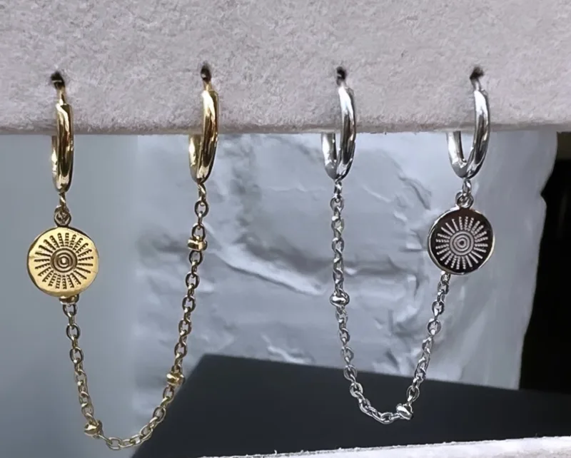 Mono boucle Estella (dorée ou argentée)