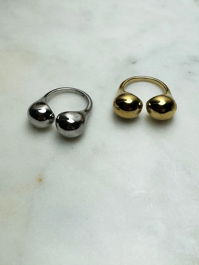 Bague ajustable Lenny (doré ou argenté)