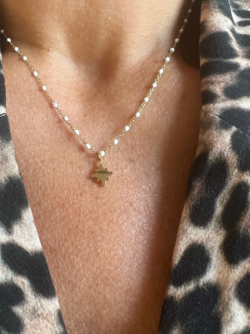 Collier Mona étoile blanc