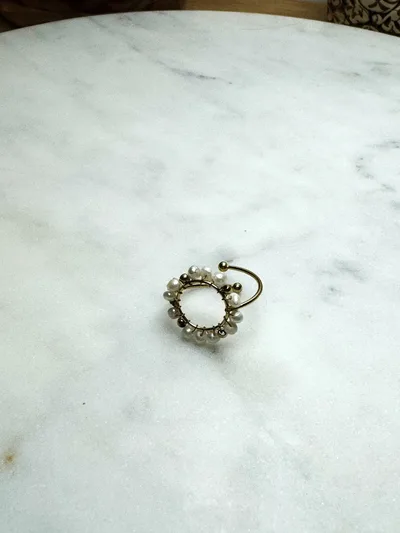 Bague ajustable Isidora dorée