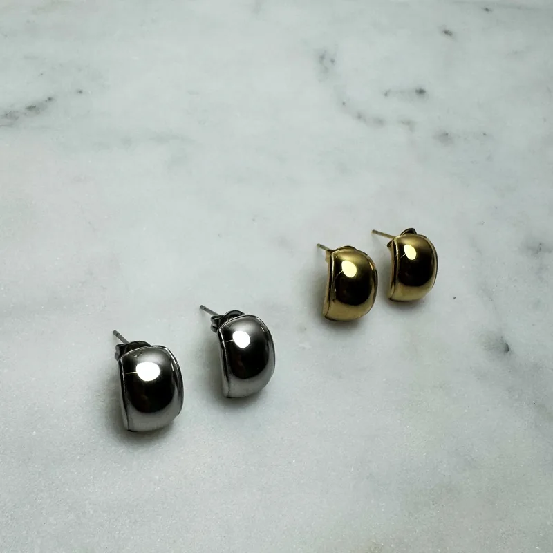 Paires de boucles Lucille (dorée ou argentée)