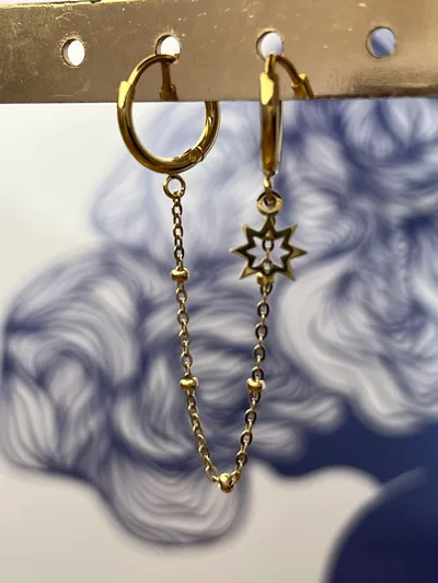 Mono boucle Star dorée