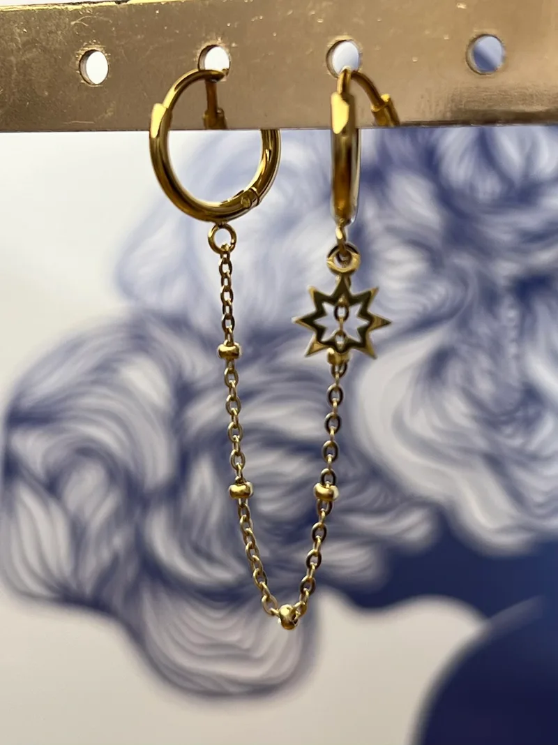 Mono boucle Star dorée