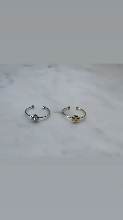 Bague ajustable Hope (dorée/argentée)