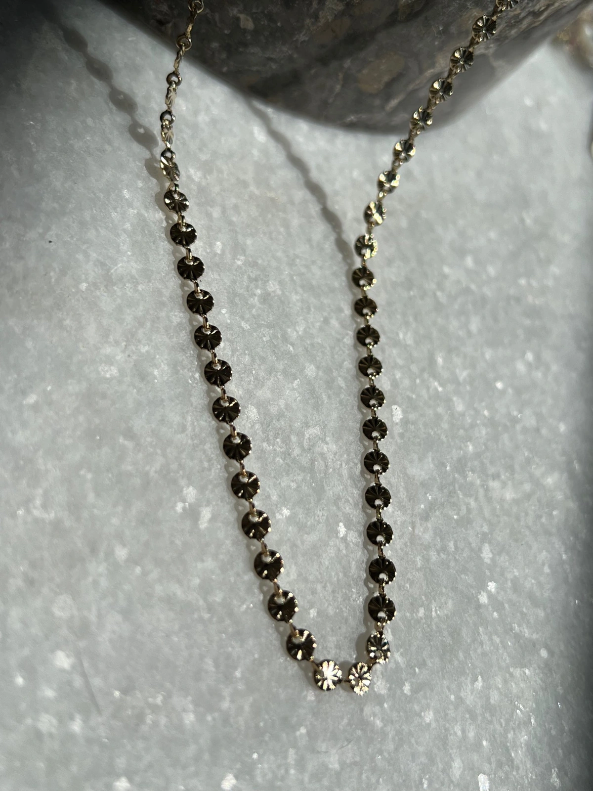 Coller Fleur  doré