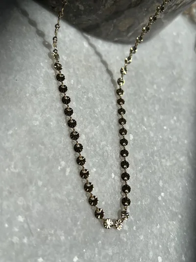 Coller Fleur  doré