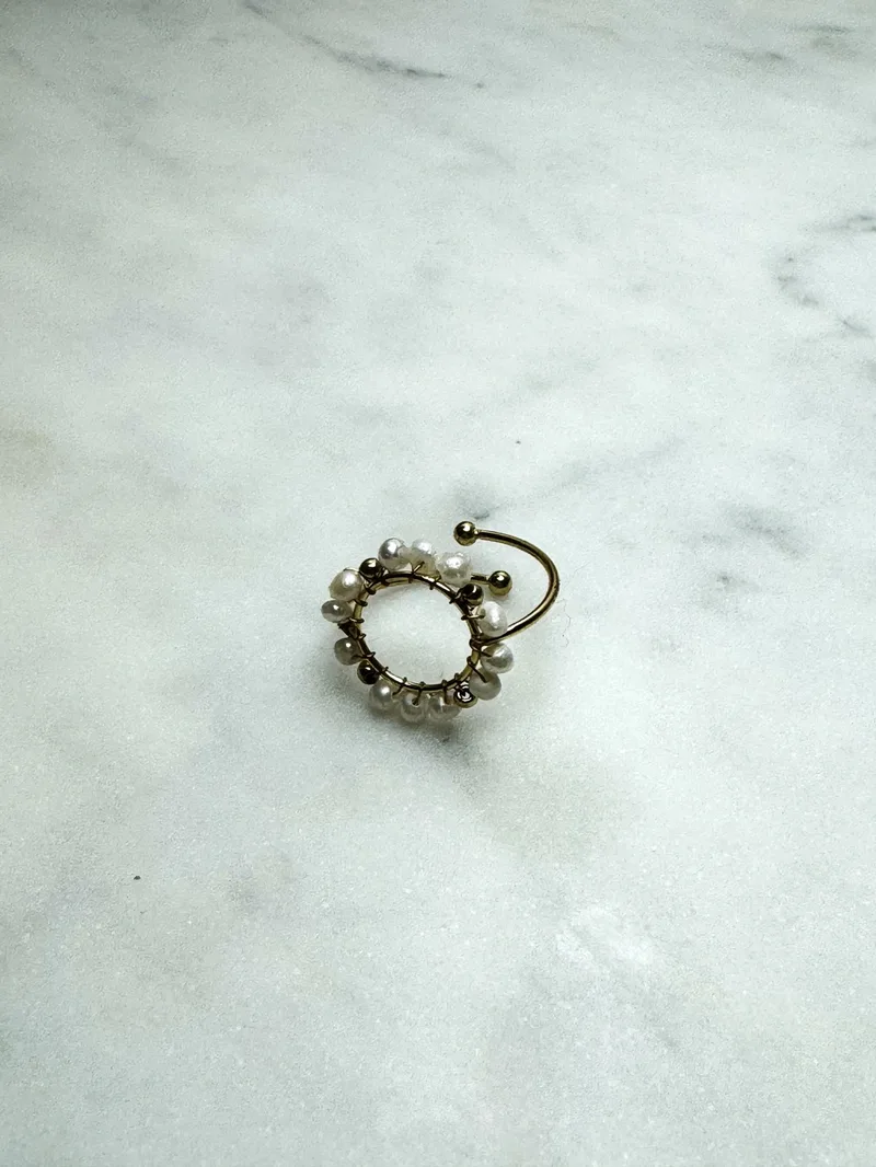 Bague ajustable Isidora dorée