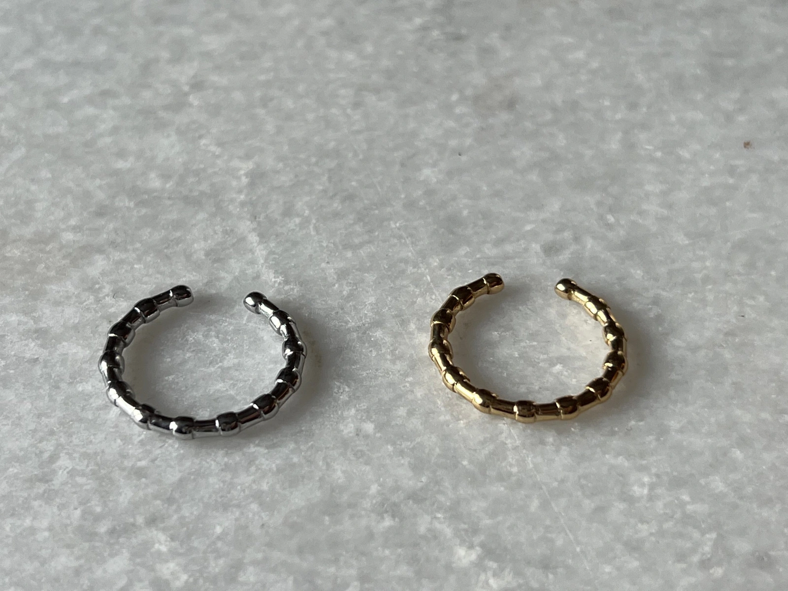 Bague à ajustable (dorée, argentée)