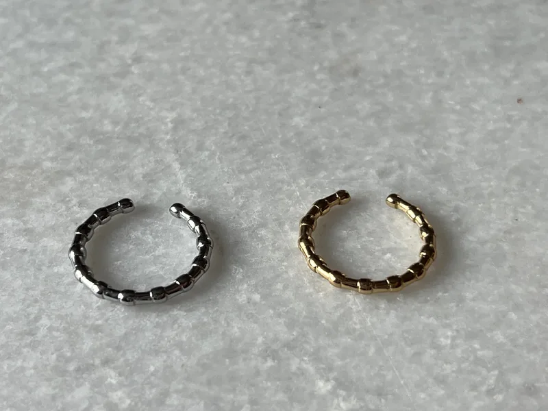 Bague à ajustable (dorée, argentée)