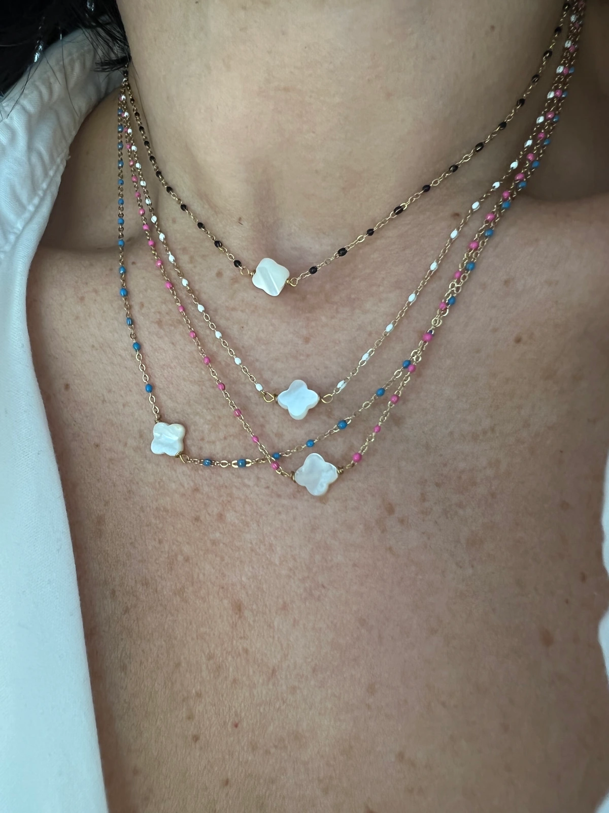Collier Mona trèfle